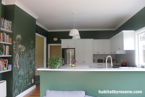 Green Kitchen, Kitchen Renovation, Green Paint, Resene Paint