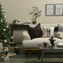 Neutral colours in living room at Christmas