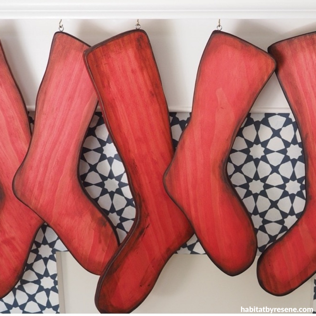 Wood you like a Christmas stocking? How to make these colourful