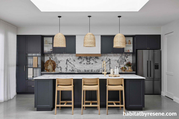 open plan kitchen