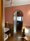 bathroom, arch, coral 