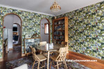 parrot wallpaper, dining