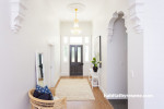 entranceway, villa, crisp, white