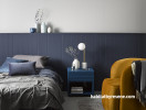 bedroom, blue