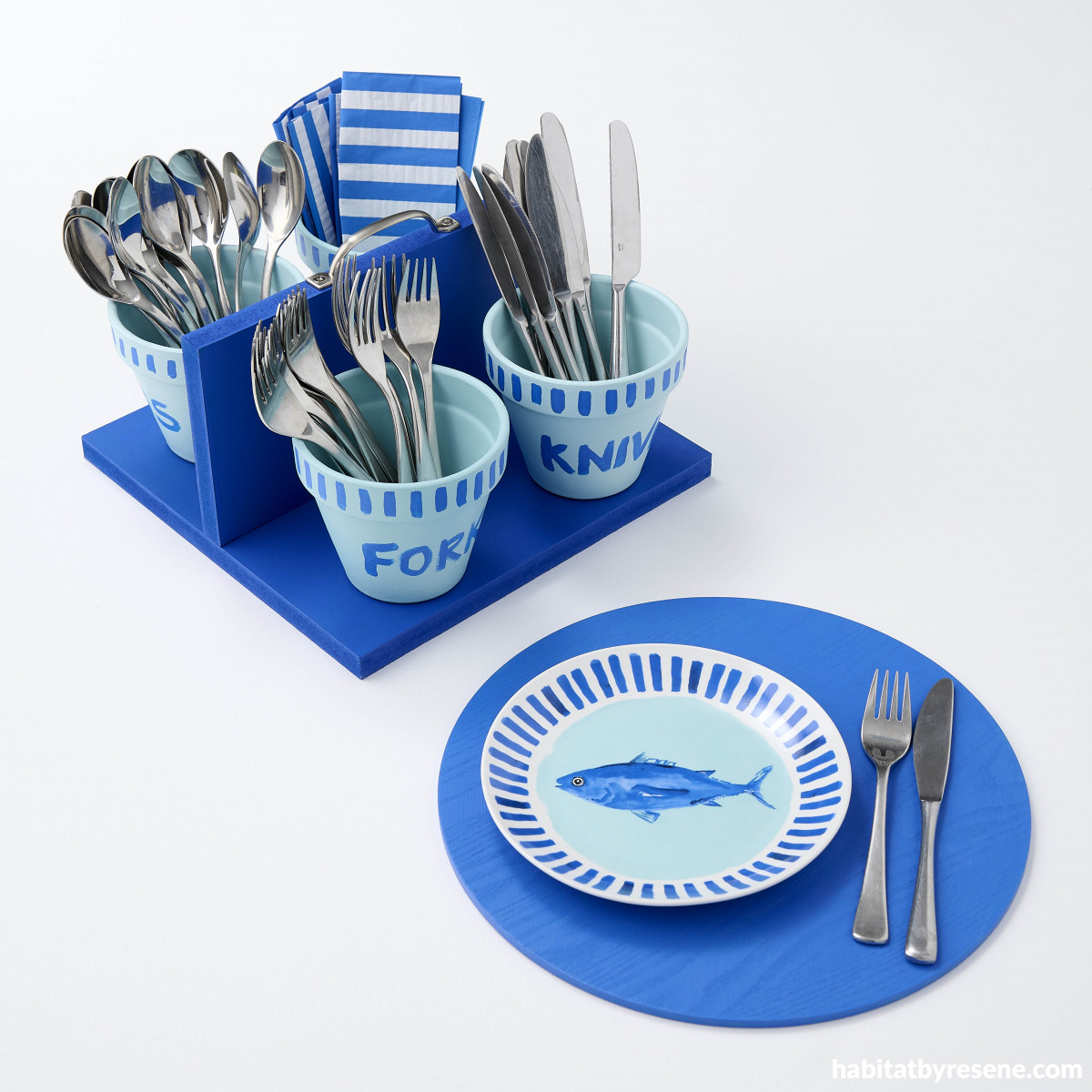 Potluck perfection DIY cutlery caddy Habitat by Resene