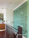 wooden moon mural