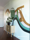 ribbon mural