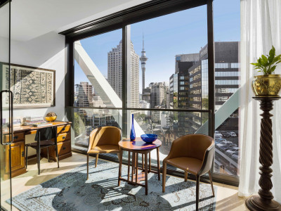 Sparkling joy: James Peters proves bronze is the new gold in this apartment with the wow factor