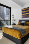 Sparkling joy: James Peters proves bronze is the new gold in this apartment with the wow factor