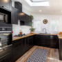 kitchen, villa, modern, black
