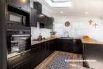 kitchen, villa, modern, black