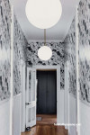 hallway, villa, wallpaper