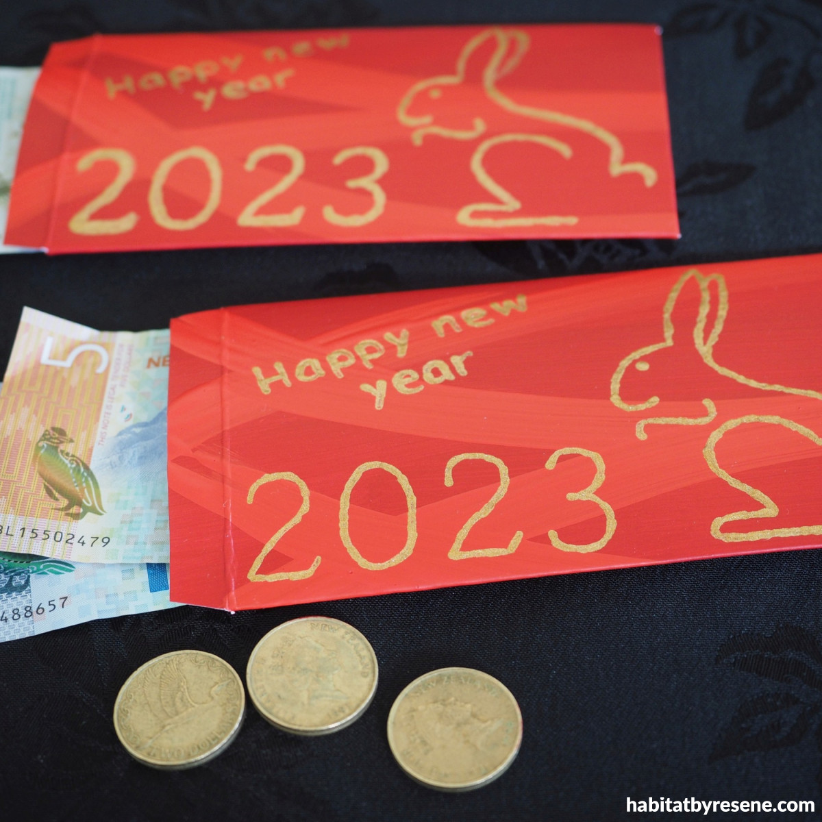 Year of the Rabbit Red Envelope Gold Lucky Money Money -  Denmark