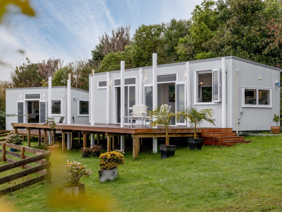 The winner of Tiny House of the Year is dark and delightful in Resene Half Nocturnal