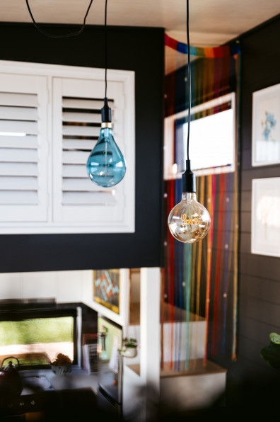 The winner of Tiny House of the Year is dark and delightful in Resene Half Nocturnal The winner of Tiny House of the Year is dark and delightful in Resene Half Nocturnal