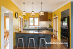 Resene yellow kitchen