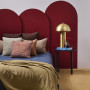 bedroom, cosy, deep red, wine red
