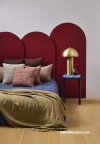 bedroom, cosy, deep red, wine red