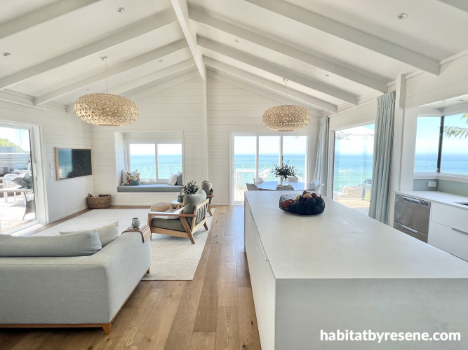 Resene white living room