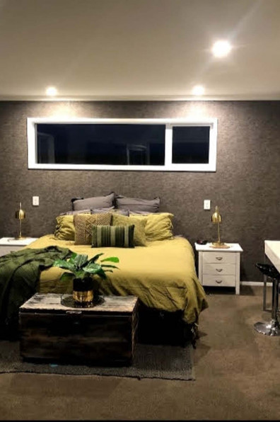 An empty Feilding paddock becomes a family home with an inspired moody dark grey colour palette including Resene Blue Charcoal and Resene Crowshead
