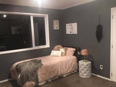 An empty Feilding paddock becomes a family home with an inspired moody dark grey colour palette including Resene Blue Charcoal and Resene Crowshead