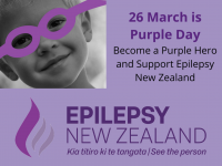 Support Epilepsy NZ with Purple Day 