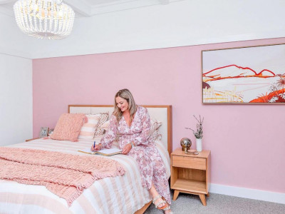 This Californian bungalow in Northland is pretty in pink