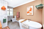 cashmere colour, bathroom, modern