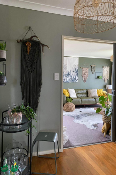 This Horowhenua mum painted her entire home green – and the result is epic!