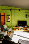 Industrial chic meets cosy elegance