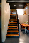 Industrial chic meets cosy elegance
