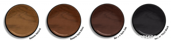 Have a go at sectioning off areas with Resene wood stains using different shades, such as Resene Colorwood tinted to Resene Natural, Resene Dark Rimu, Resene Dark Oak and Resene Pitch Black.  