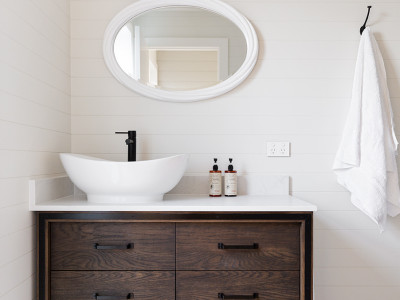 A coastal home with a creative neutral palette is renovated on time and under budget