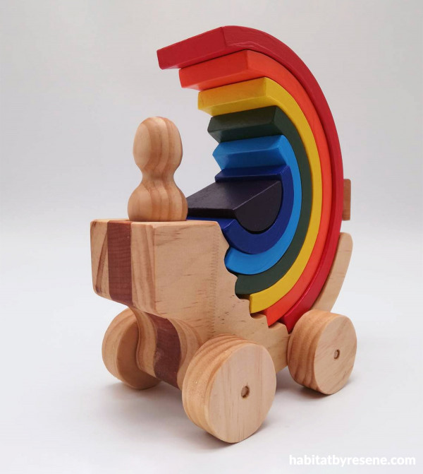 Wooden wonderland: Colourful children's toys made in New Zealand