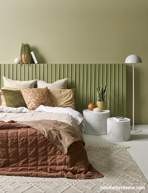 green, bedroom, calm