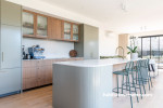 Fresh and bright colours in kitchen makes for exciting space