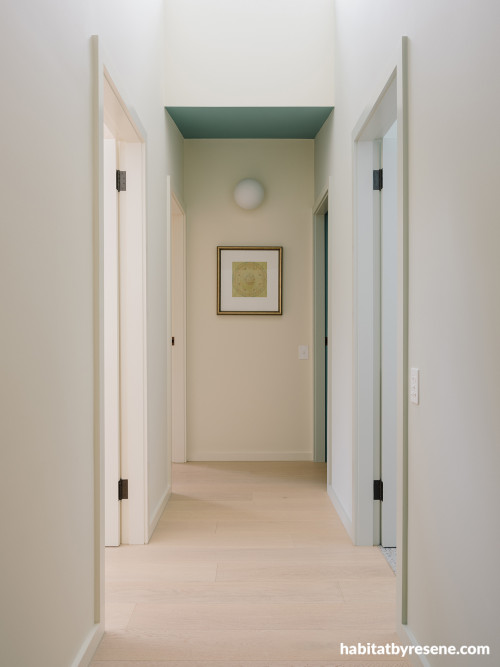 Hallway painted in Resene Double Pearl Lusta