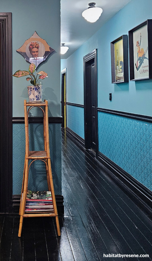 Hallway, hallway painted in Resene Paradiso