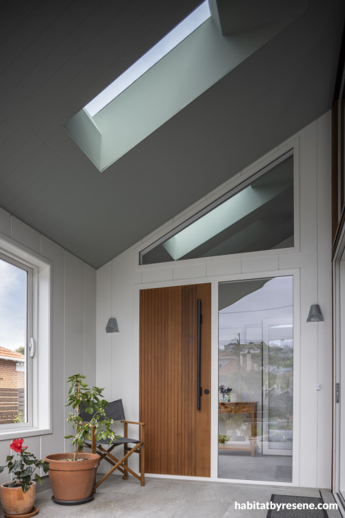 Entranceway in Resene Blue Smoke