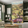 Spring meadow-inspired living room featuring Resene Wallpaper Collection 2543N-81
