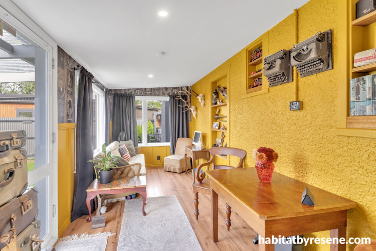 Playroom in Resene Influential, ceiling in Black White