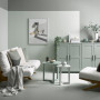 Living area featuring Resene Ravine, Grey-green living area