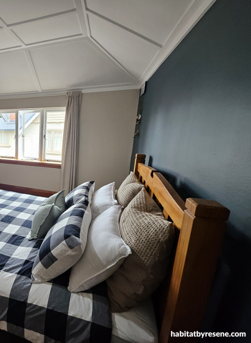 Bedroom, teenager's bedroom, bedroom featuring Resene Atomic