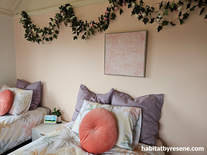 Bedroom, girl's bedroom, child's bedroom, soft pink girl's bedroom