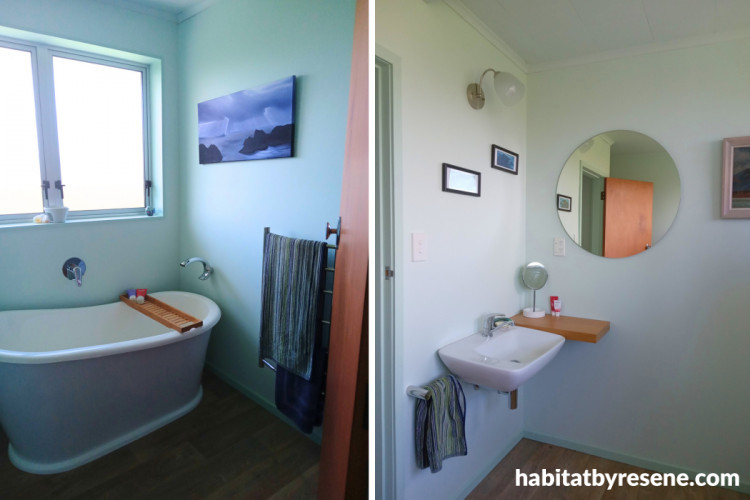 Bathroom, bathroom featuring pale green