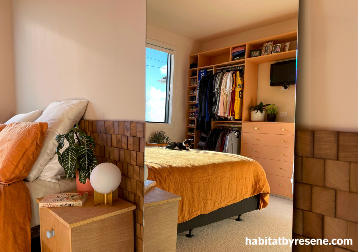 Bedroom featuring Resene Despacito