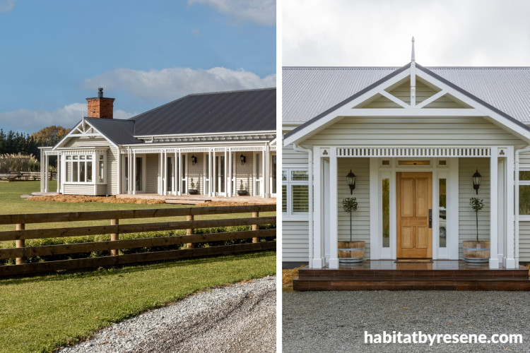House exteriors featuring Resene Ash and Titania