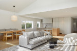 Neutral white living area painted in Resene Black White
