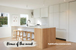 Neutral kitchen painted in Resene Black White