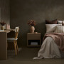 Bedroom featuring moody mocha deep brown colours